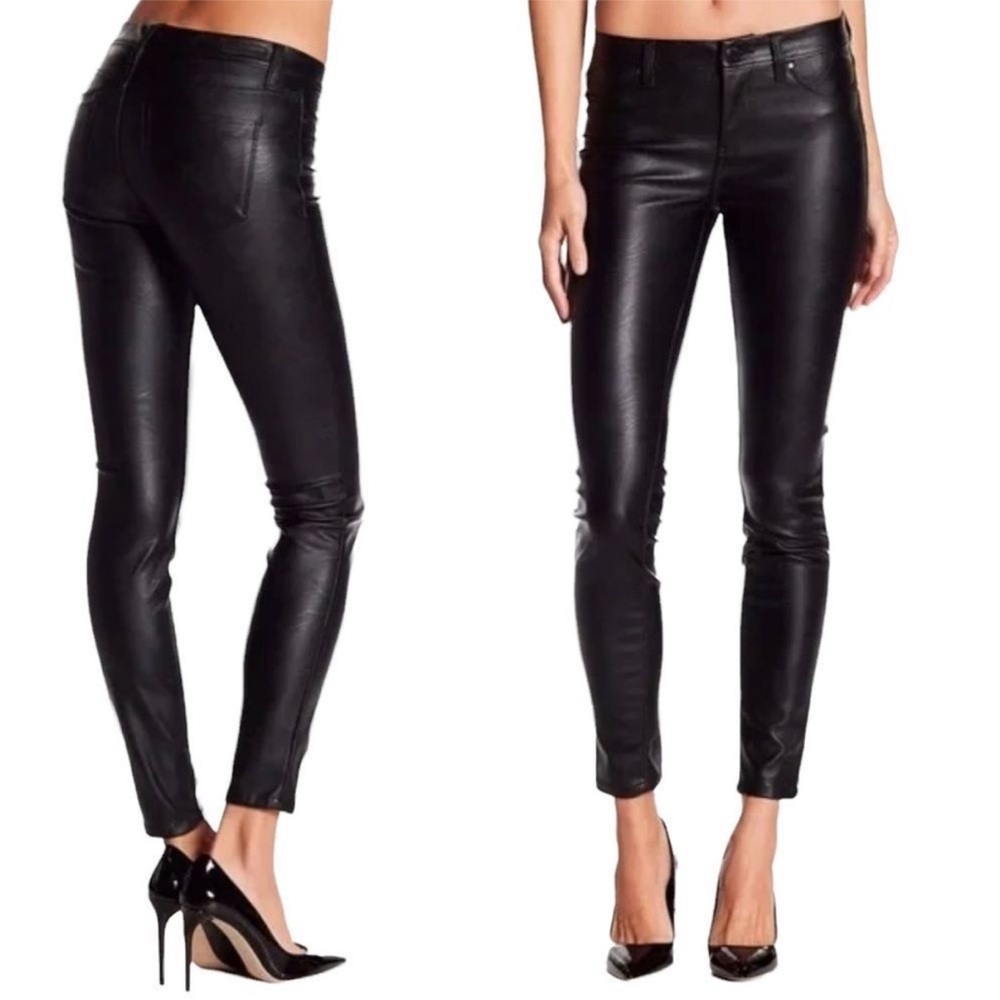 Blank NYC Faux Leather Skinny Pants Black Size 26 - Picture 1 of 10